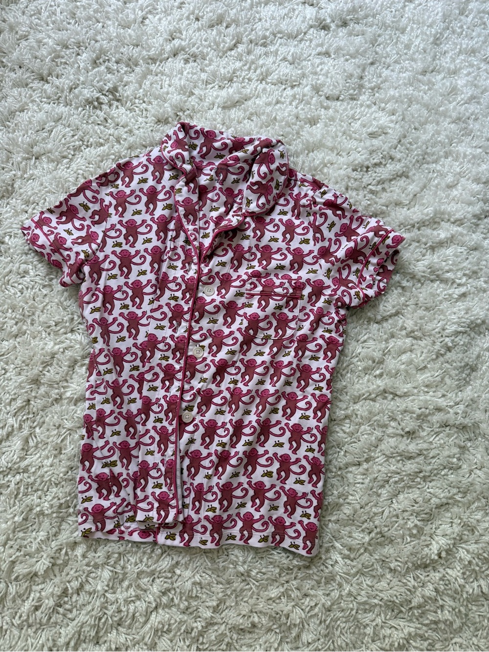 Roller Rabbit Pink Monkey Pajamas